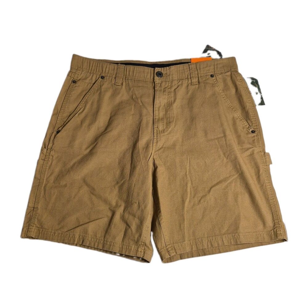 Racks & Reels Men's Utility Shorts Size 36 Tan Stretch